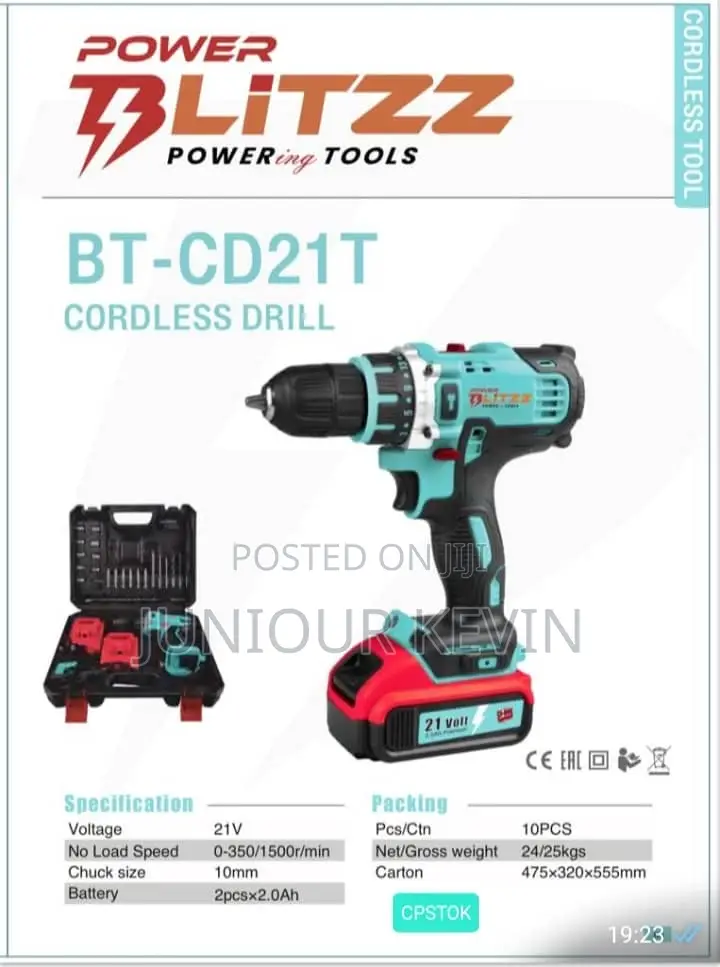 Cordless Drill 18v Full Set