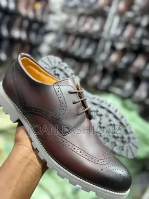 Men's Oxford Shoes-Coffee