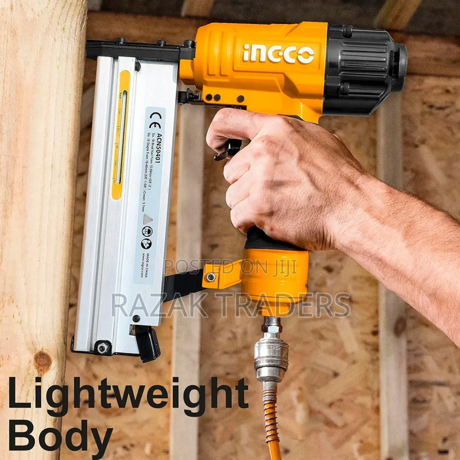 Ingco Air Nail Gun, Brad Nailer, Ga18, Big Capticaty, 4