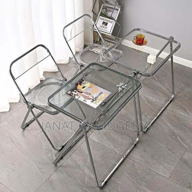 Clear Table and Chair