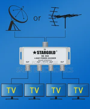 High-Quality 4-Way Signal Splitter – Full Hd Support