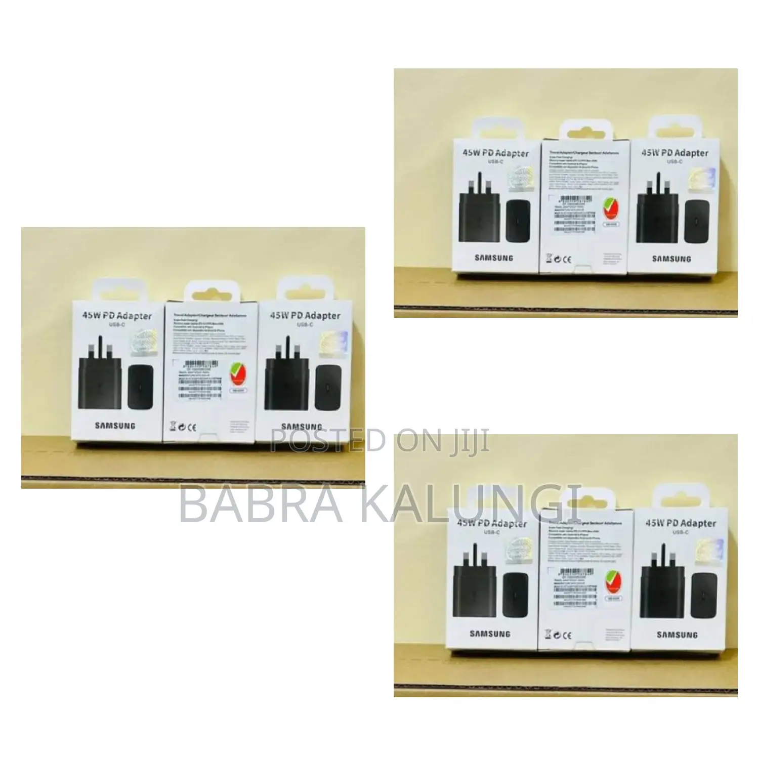 Samsung 25w Super Fast Charger Adapter 3 Pin Black