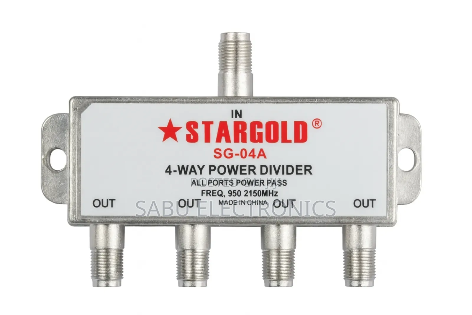Premium Stargold Sg-04a 4-Port Satellite Signal Splitter