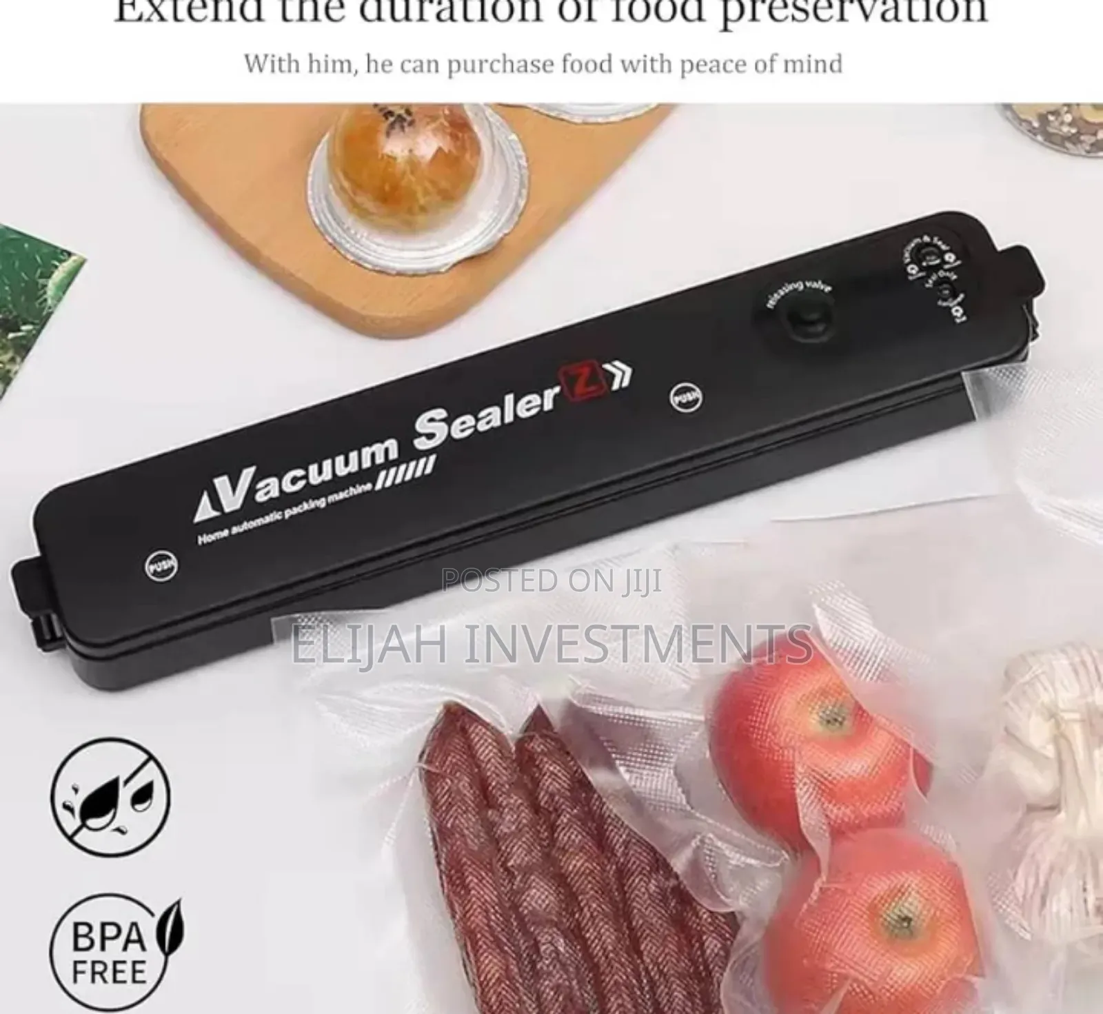 Portable Household Vacuum Food Sealing Kitchen Helper