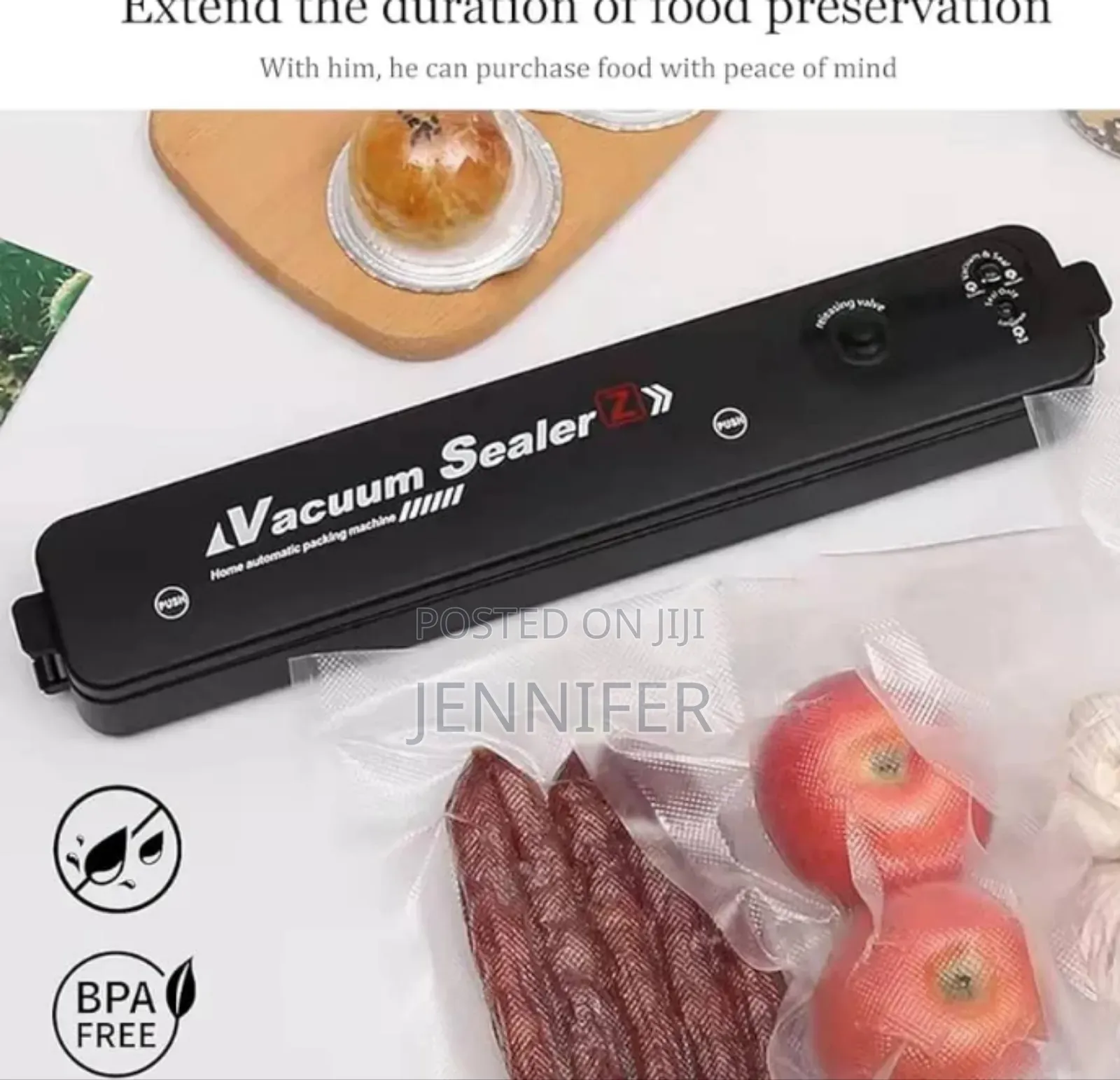 Portable Household Vacuum Food Sealing Kitchen Helper
