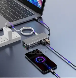 Porodo 9in1 Hdmi Ethernet Usb-C Hub