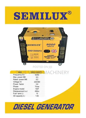 9000 Watts Heavy Duty Soundproof Generator