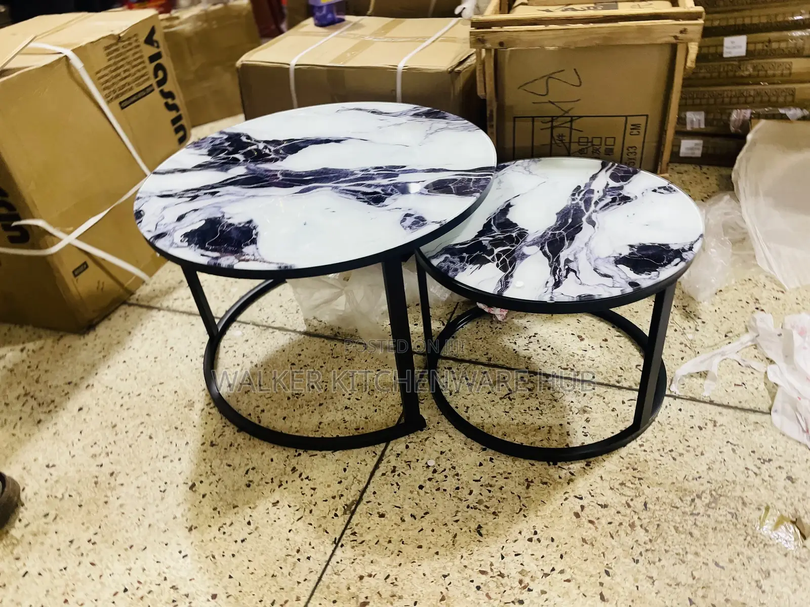 2pc Nested Coffee Tables for Living Room,Suitable for Balcon
