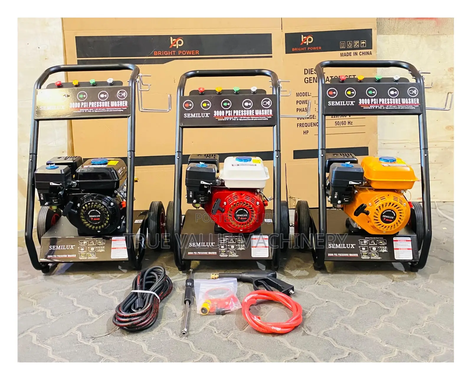 3000psi Gasoline Pressure Washer 7.5hp Engine