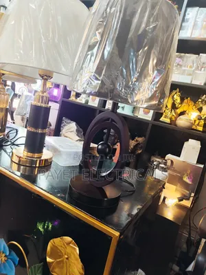 Bedroom Lamp With a Wooden Stand