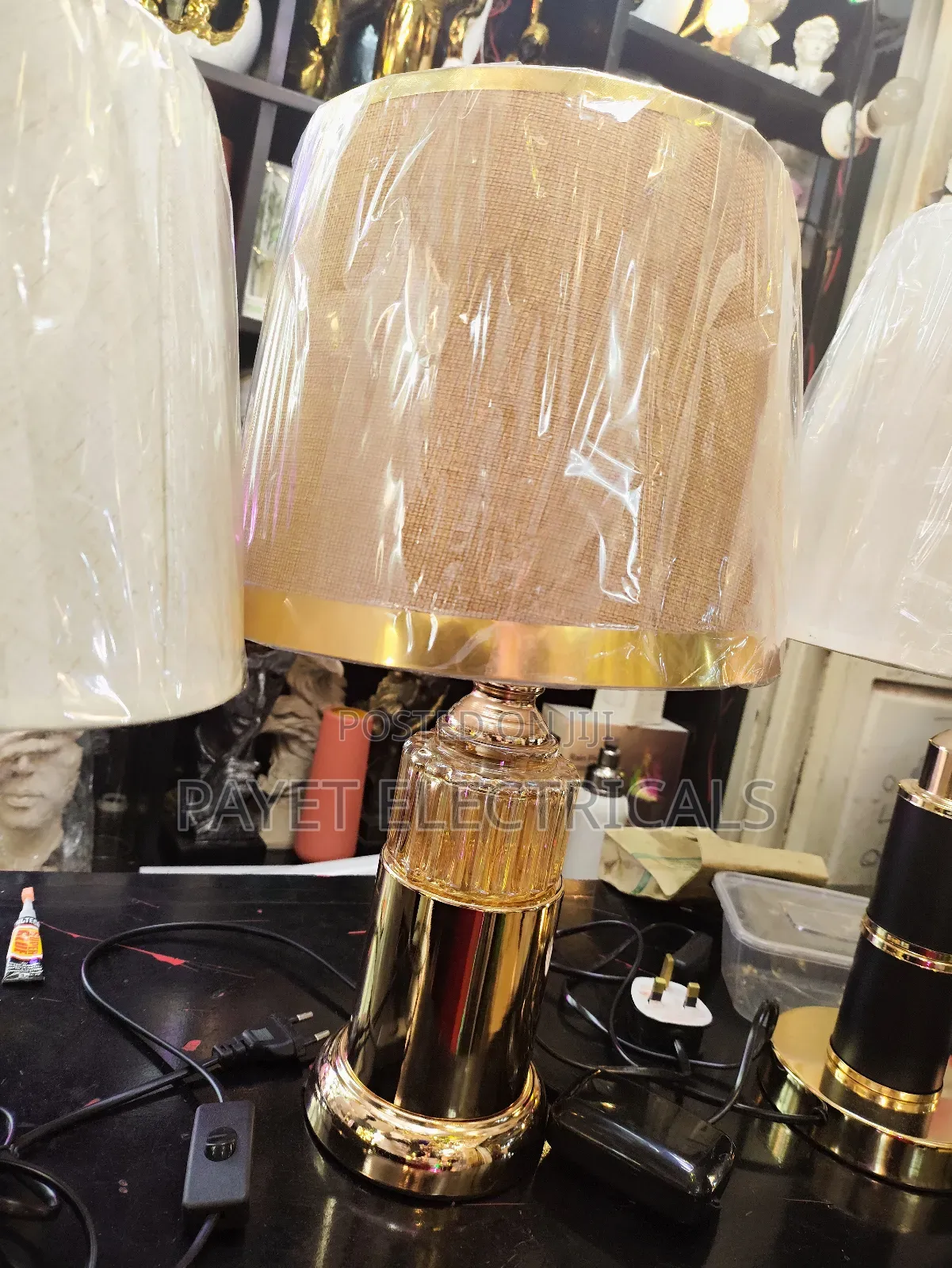 Goldish Bedroom Lampshade