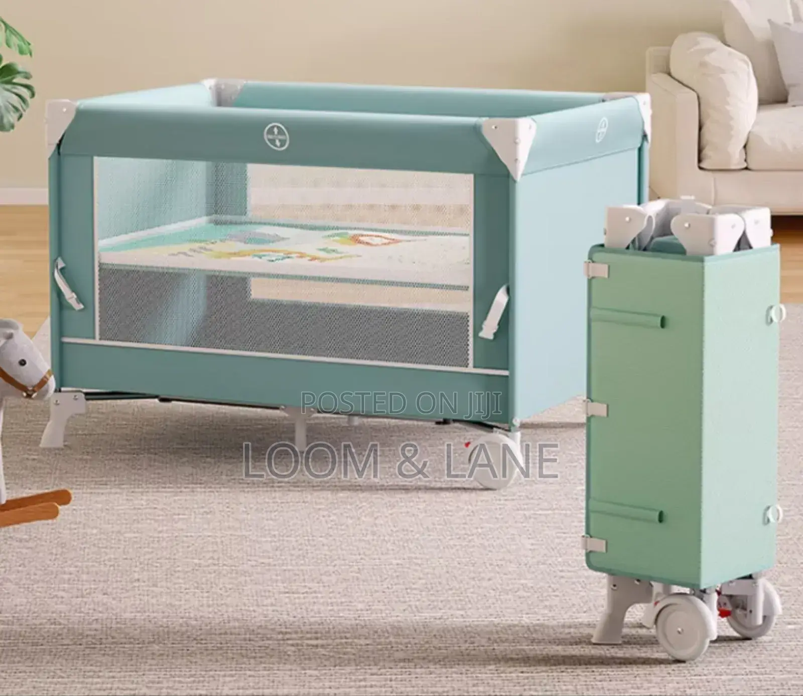 Foldable Toddler Portable Bed Color Varies