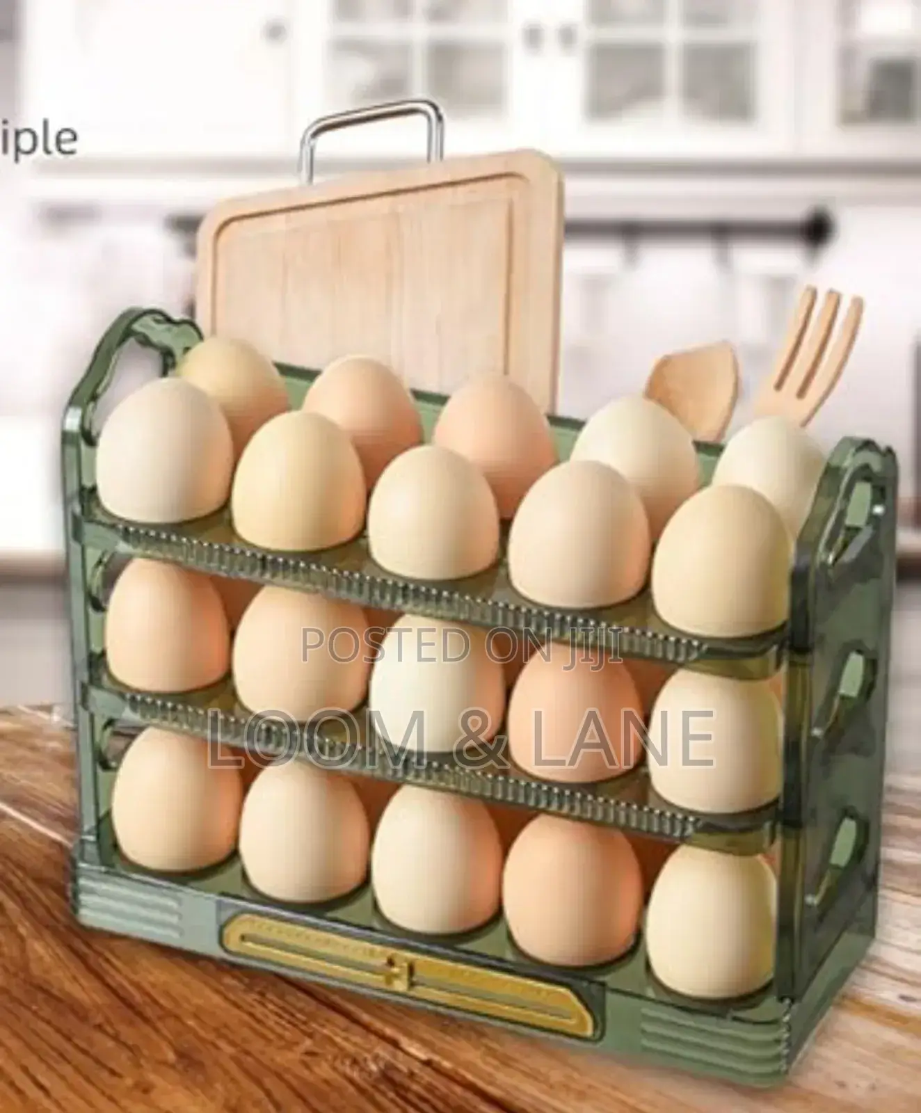 Egg Rack Organizer for 30 Eggs Stable and Firm Holder