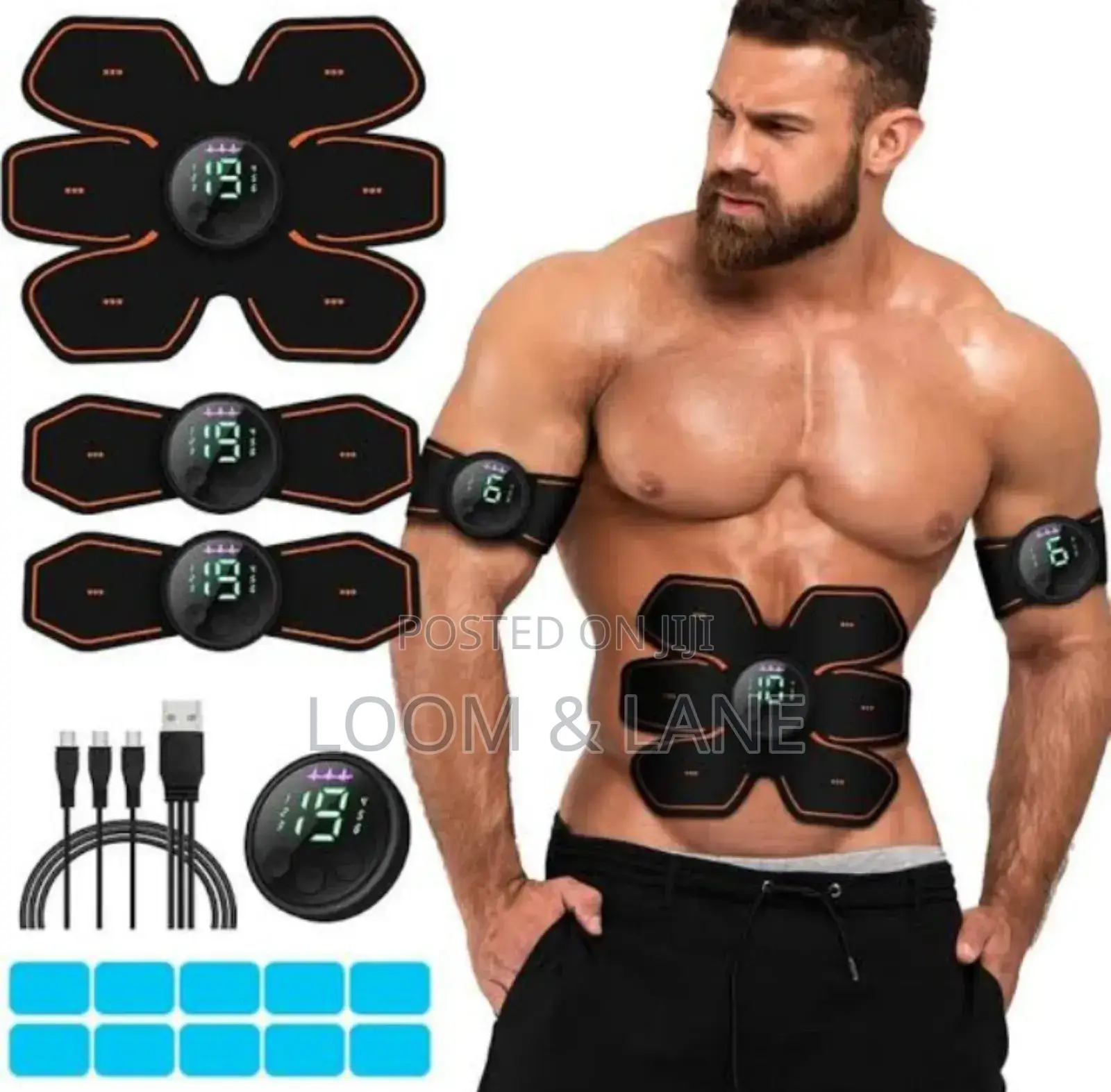 Ems Abs Maker Electric With Biceps and Triceps Sticker