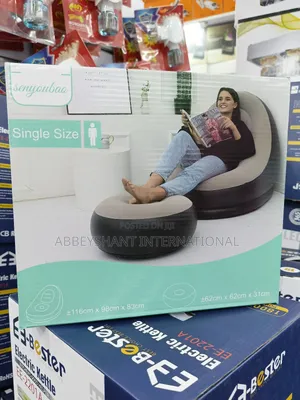 Photo - Pressure Sofa Set With Footrest Air Sofa Chair