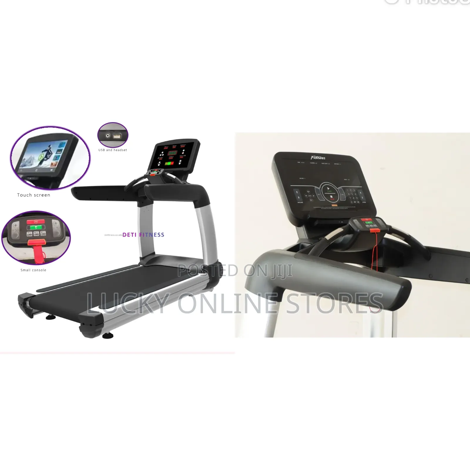 Electric Led Screen Commercial Treadmill