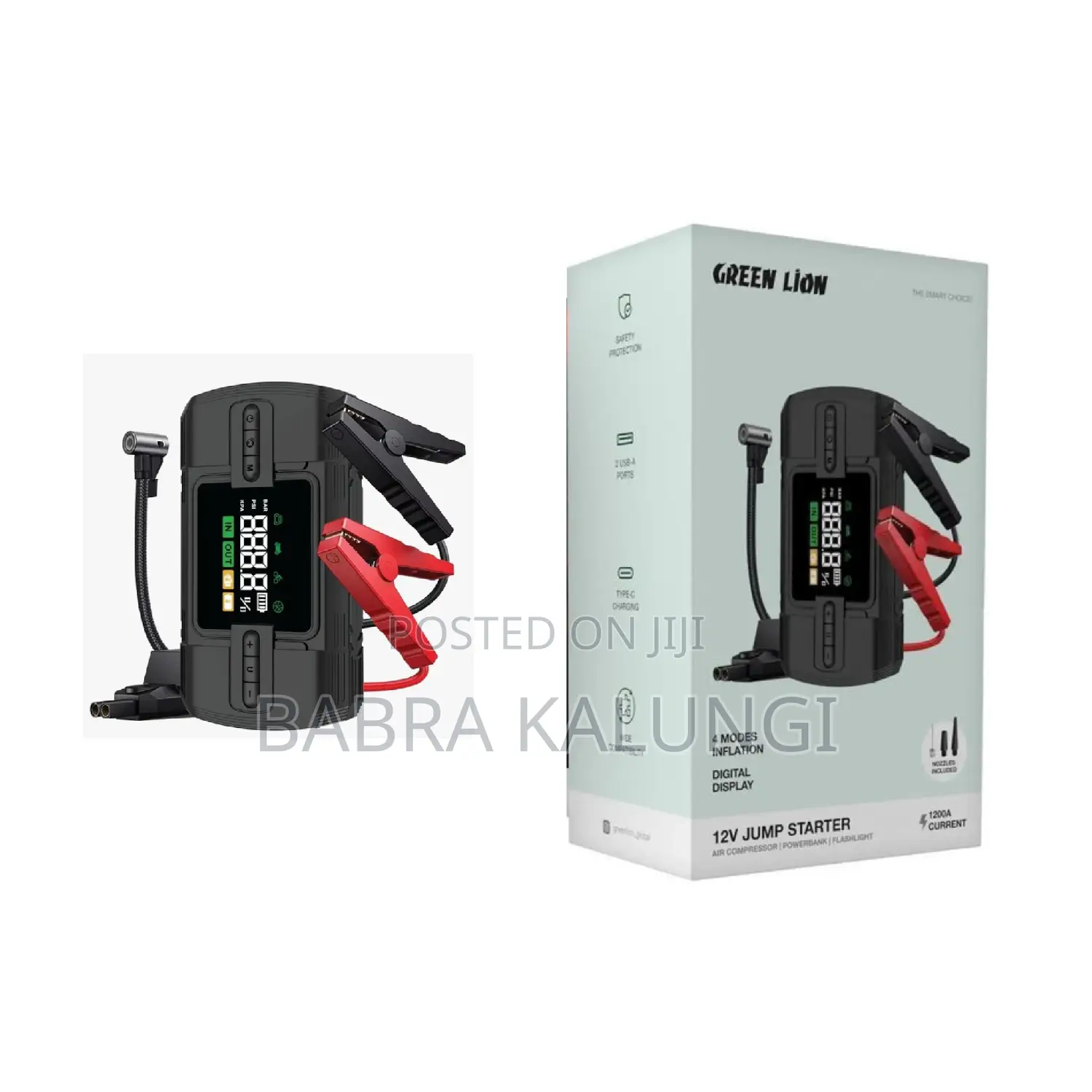Green Lion 12v Jump Starter 12000 Mah