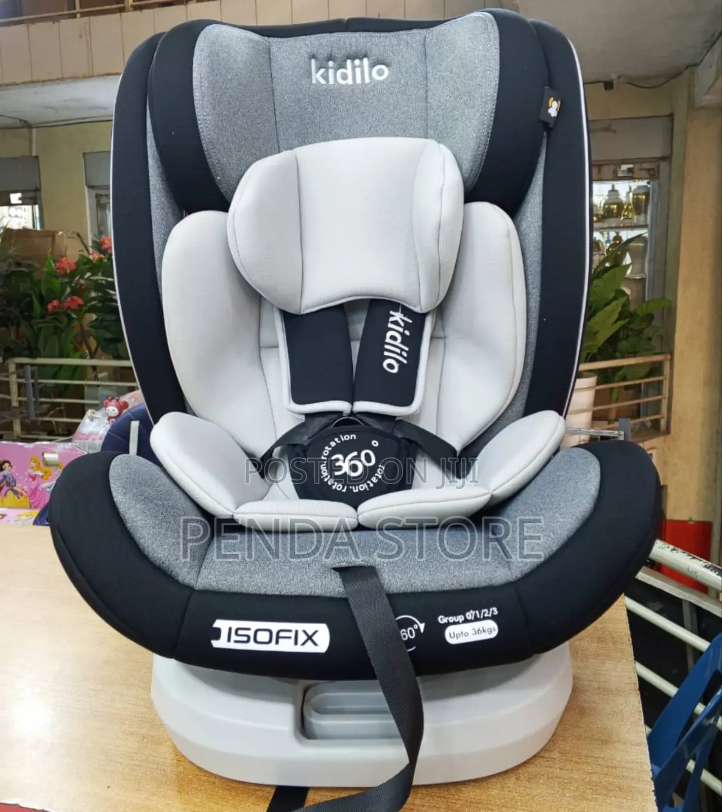 Improved Baby Car Seat - Fastened Baby Car Seat.