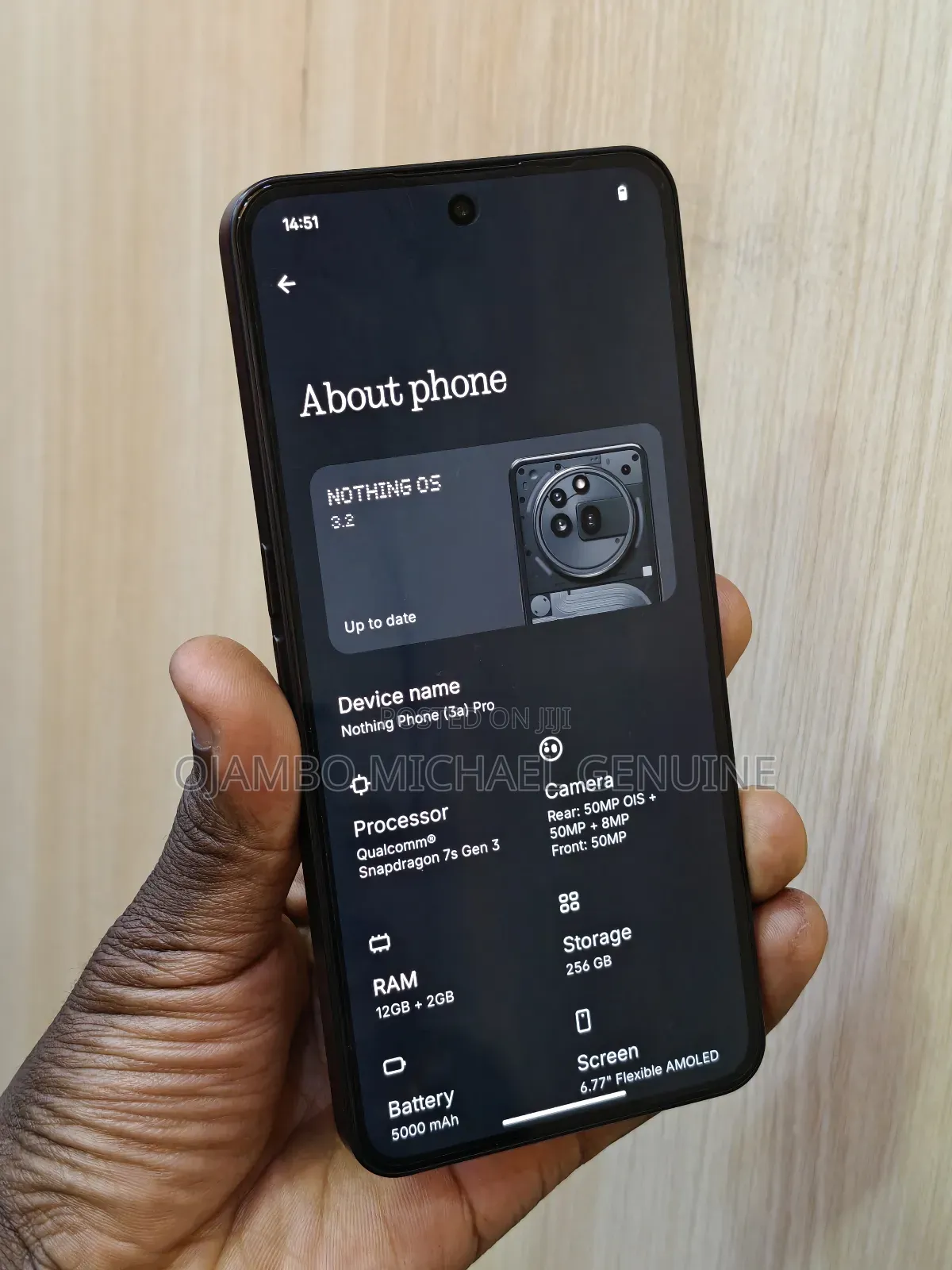 Nothing Phone 3a Pro 256 GB Black