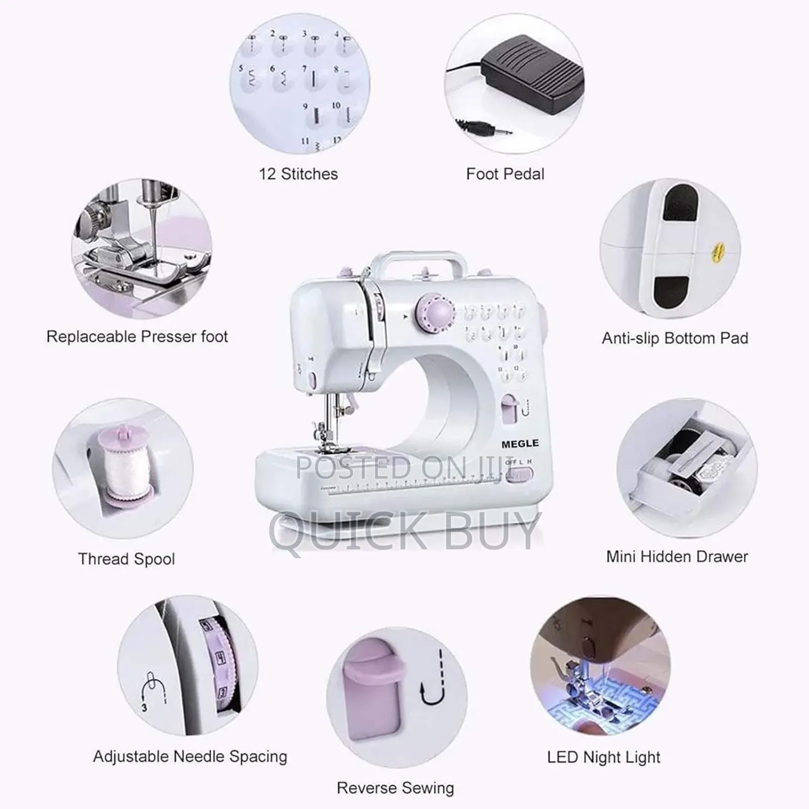 Multi-Functional Mini Household Sewing Machine