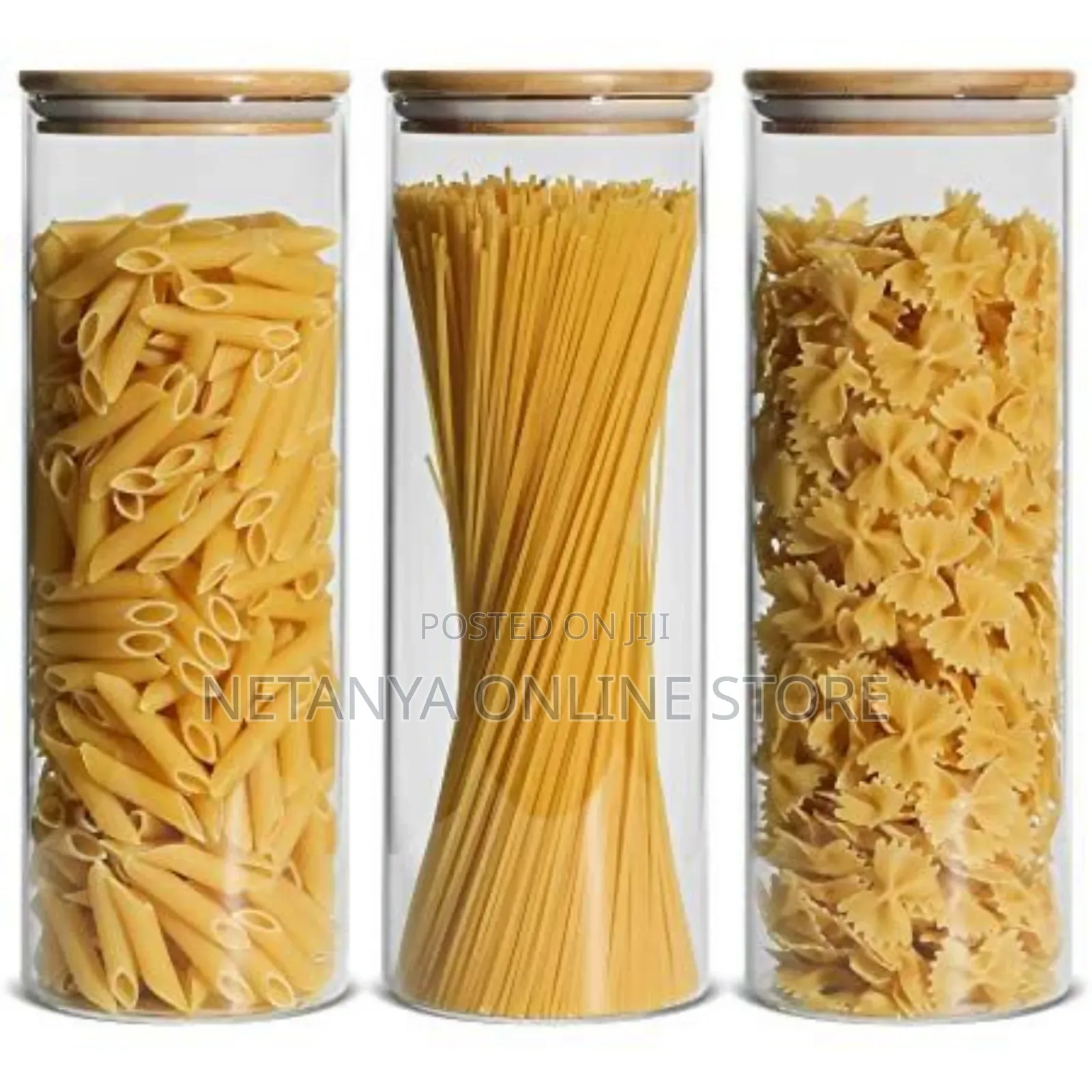 3pcs Glass Storage Air Tight Containers