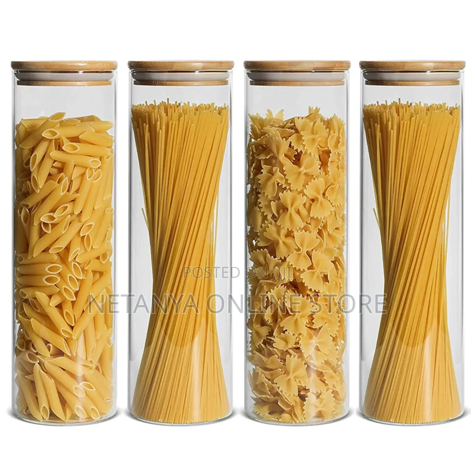 3pcs Glass Storage Air Tight Containers