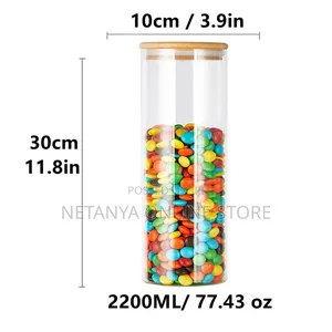 3pcs Glass Storage Air Tight Containers