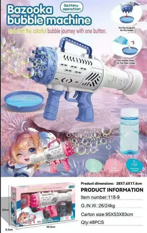Kids Bazooka Bubble Machine Gun