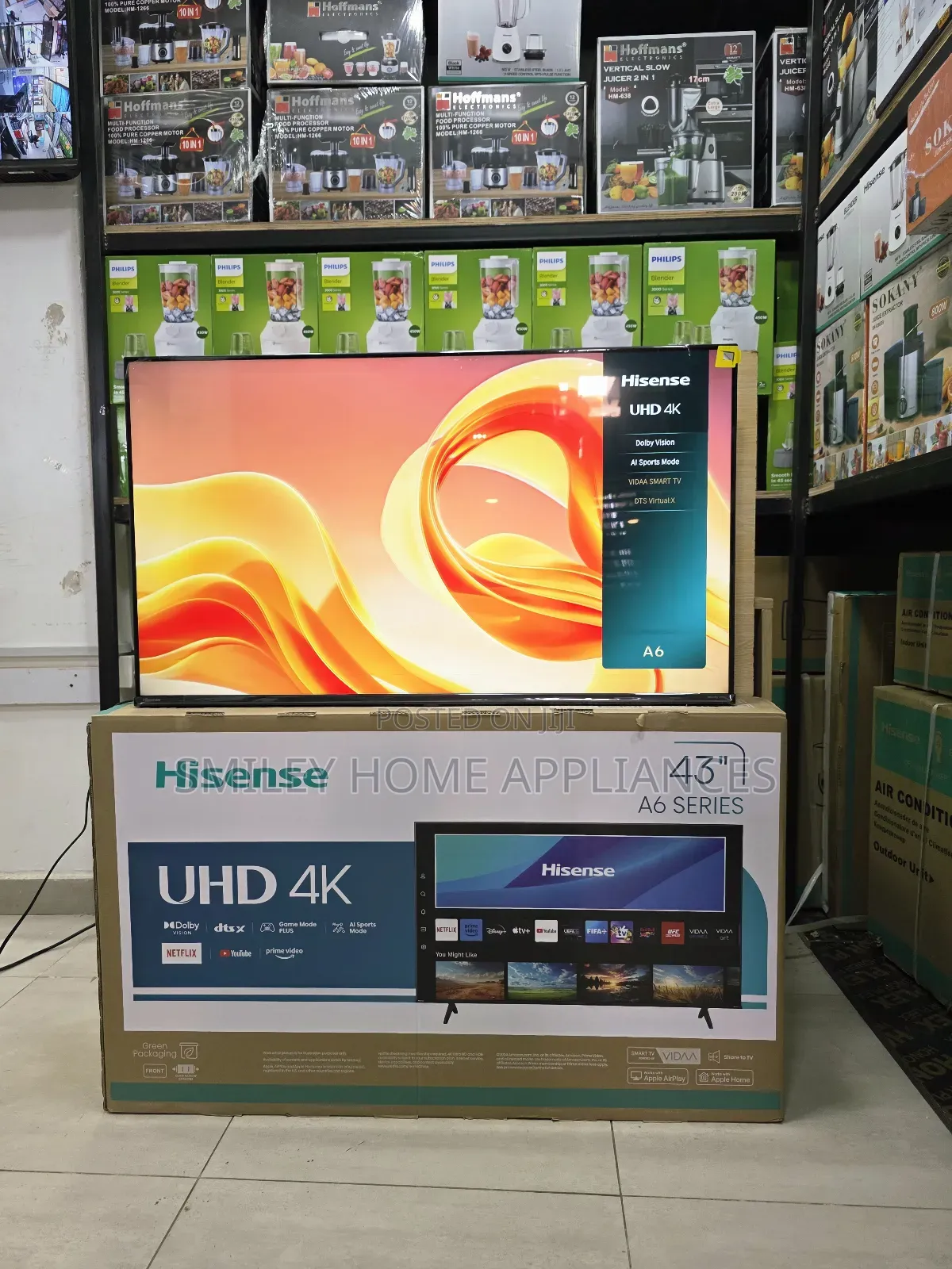 43inches A6series Hisense Uhd- Vidaa Smart Tv at 20% Discount