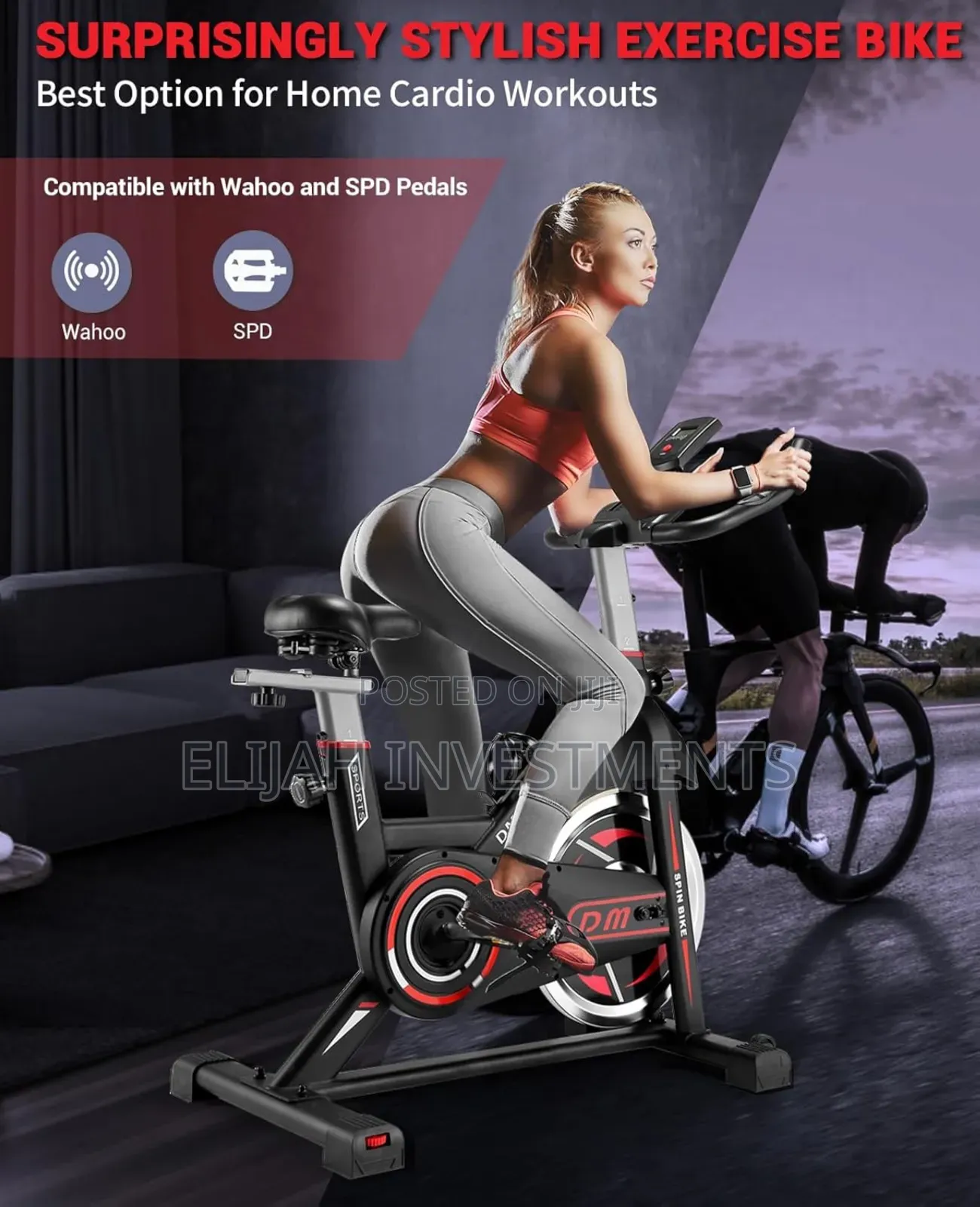 Huijun Hj-8556 Indoor Exercise Speed Bike