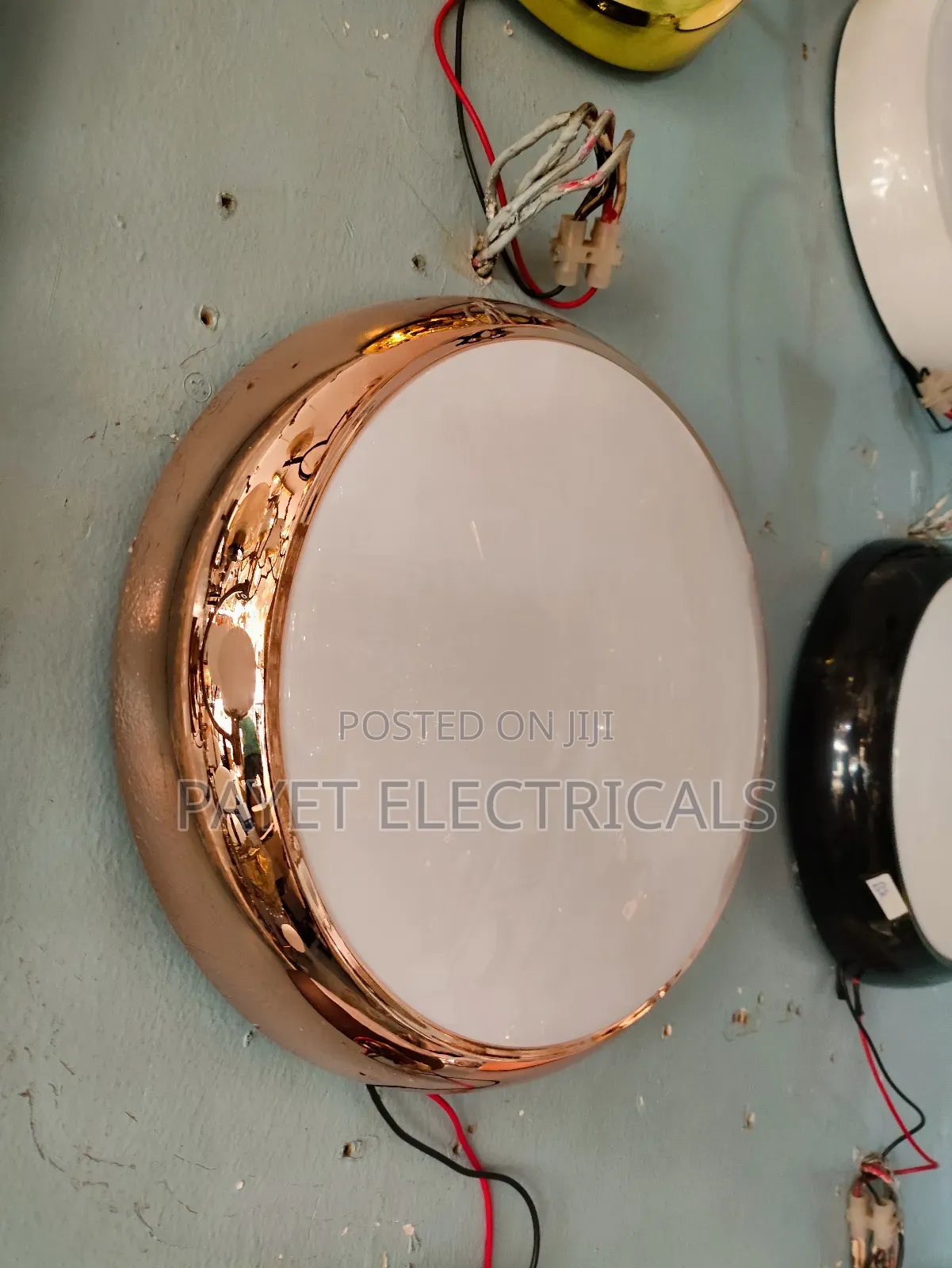 Gold and White Ceiling Fitting Led Light