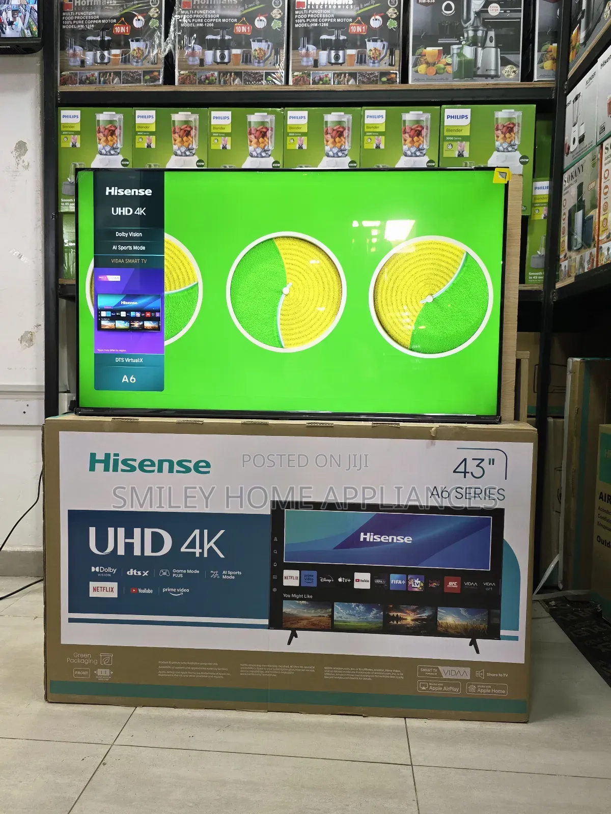 Uhd- Hisense Vidaa Smart A6 Series 43inches at 20% Discount