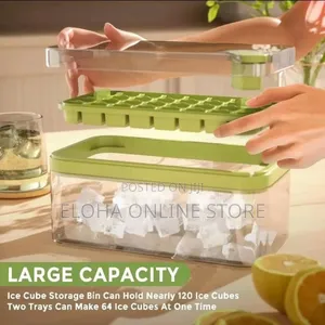 Odor Free Ice Cube Mold With Quick Release Button
