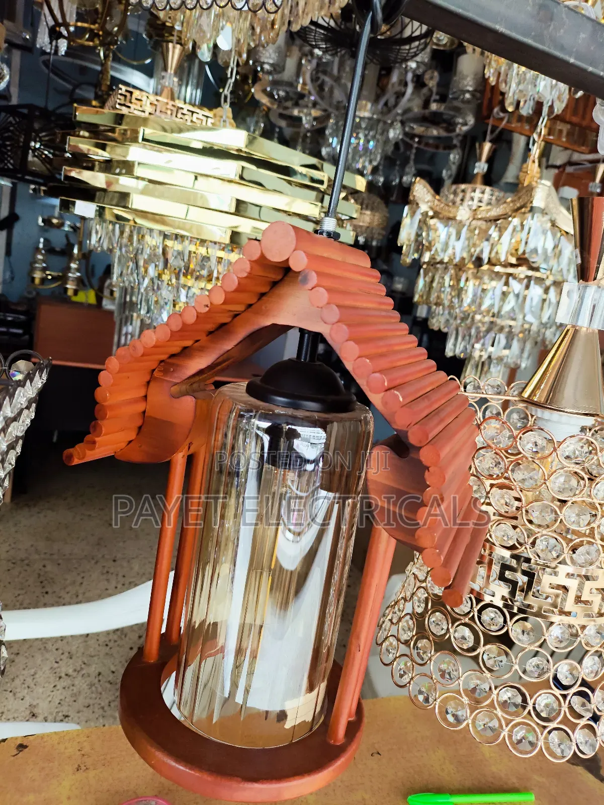 Wooden Pendant Lampshade