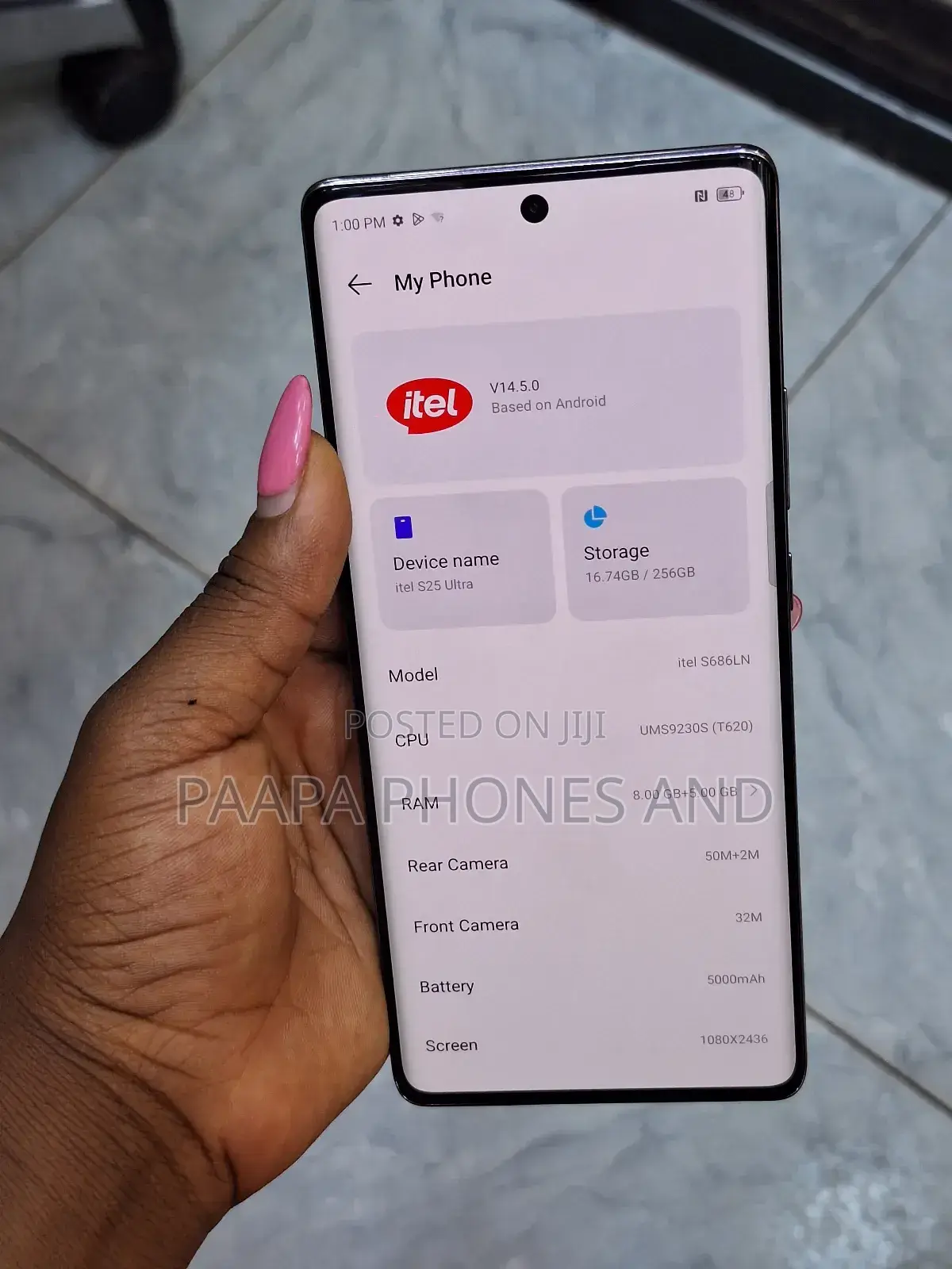 Itel S25 Ultra 256 GB Gray