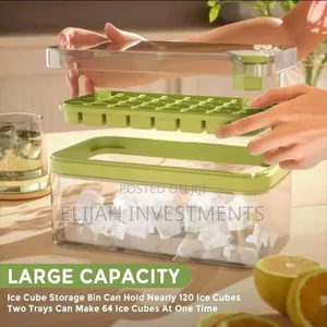 Odor Free Ice Cube Mold With Quick Release Button