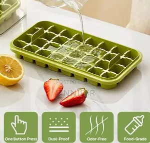 Odor Free Ice Cube Mold With Quick Release Button