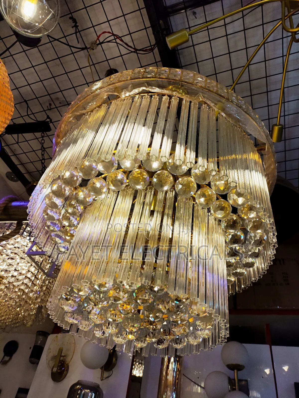 Modern Gold Ceiling Light for Living Room