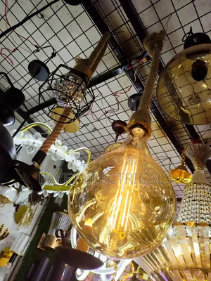 Modern Rope Pendant With Filament Bulb