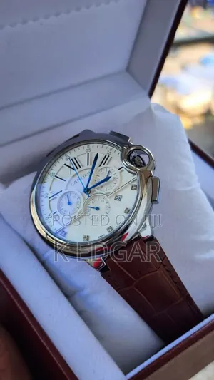 Original Brown Cartier Chronograph Watch