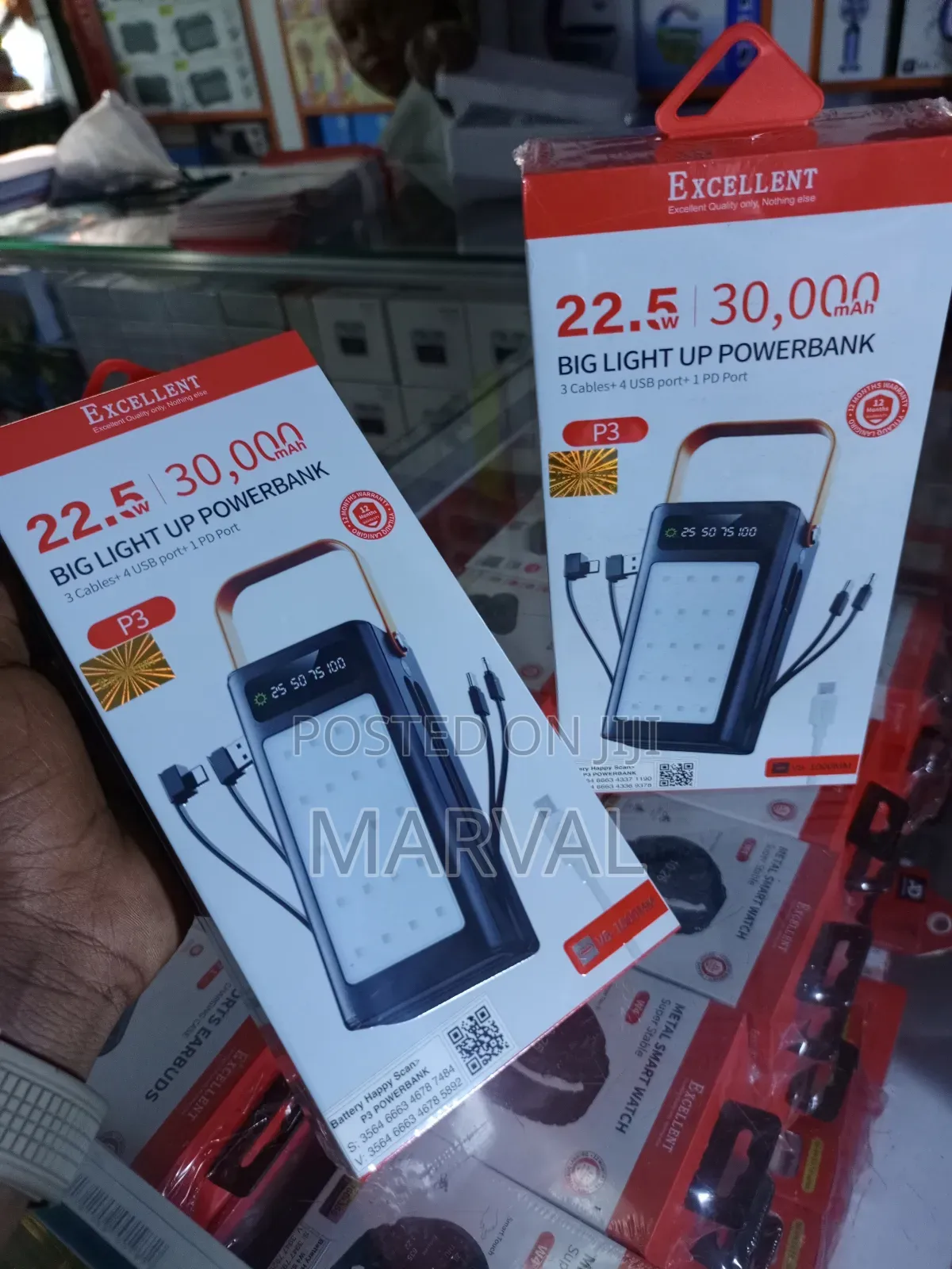30000 Mah Big Light Up Excellent Power Bank