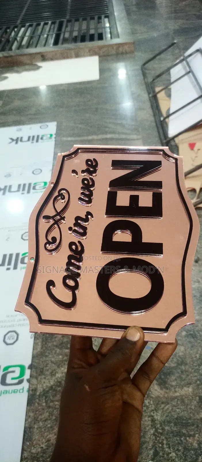 Acrylic Welcome Note