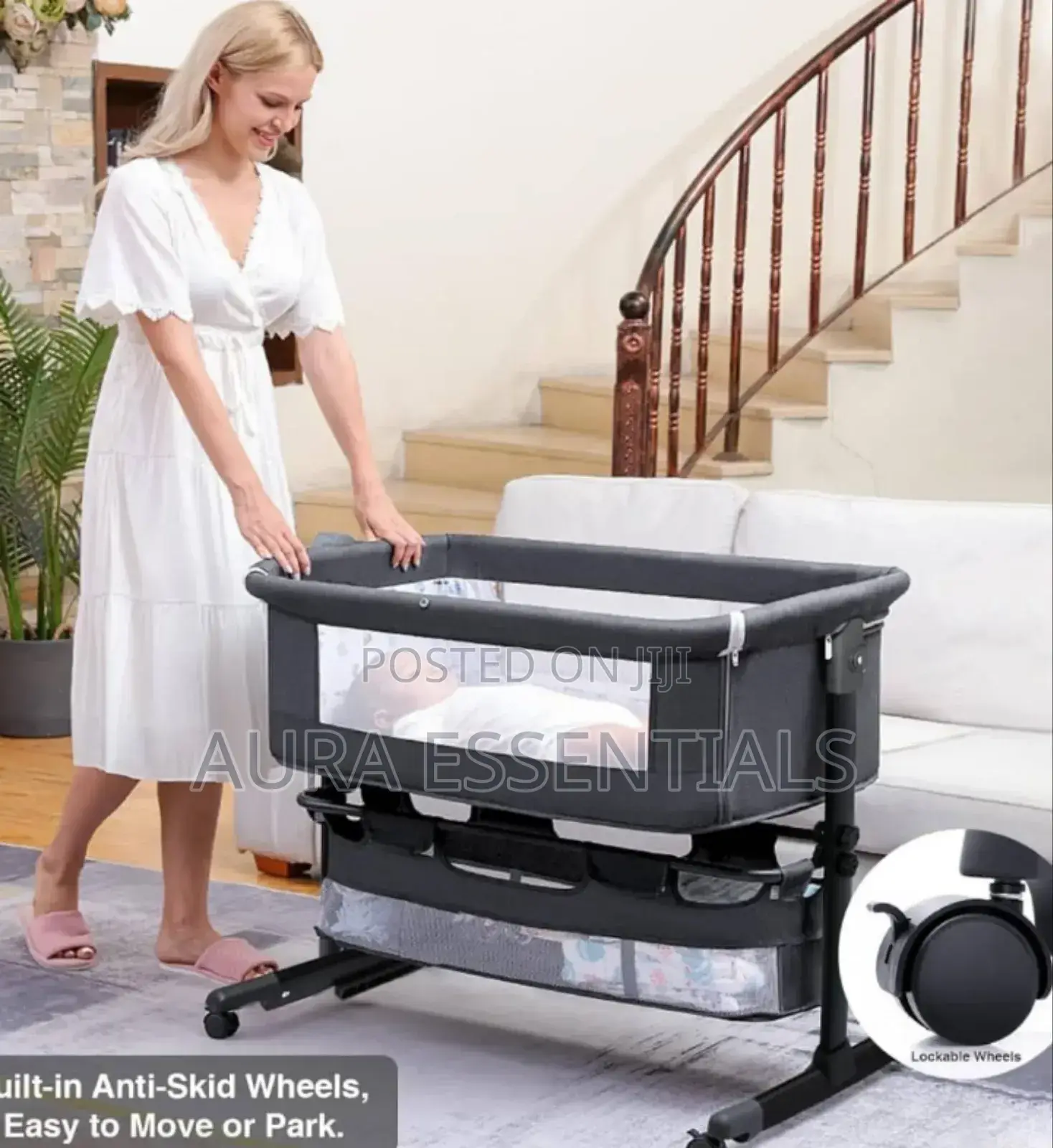 3in1 Bassinet Baby Bed Side Sleeper
