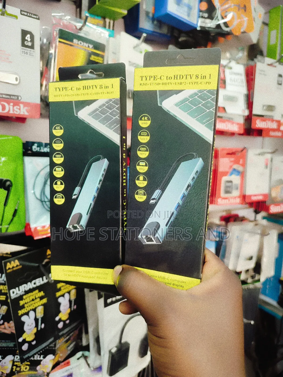 Type C Usb Hub - 8 In 1 Multi Hub