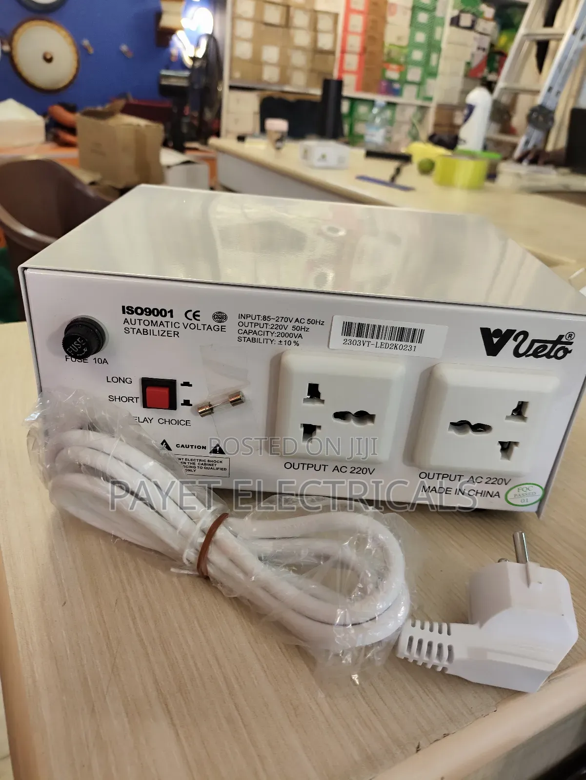 2000watts Voltage Stabilisers for Vvetto