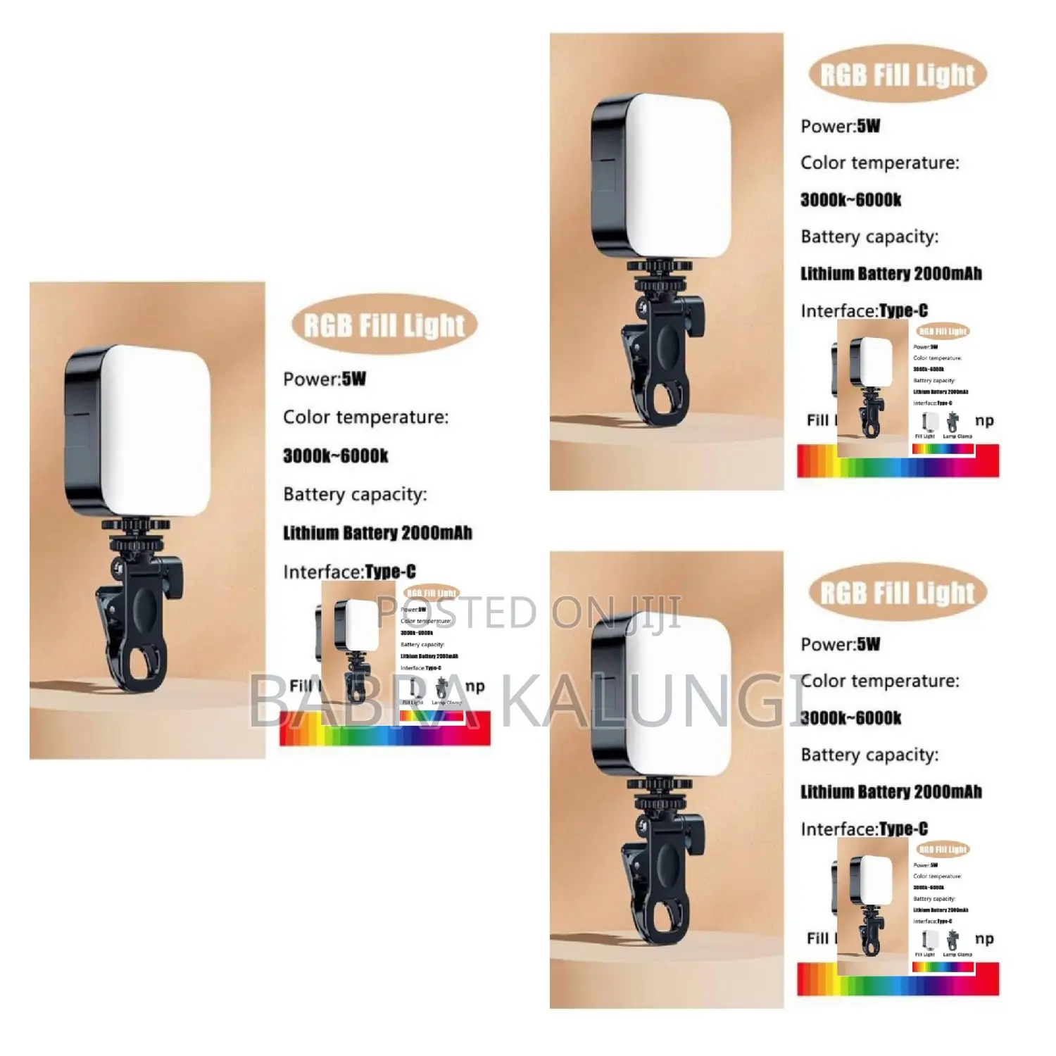 Rechargeable Mini Selfie Photo and Video Light