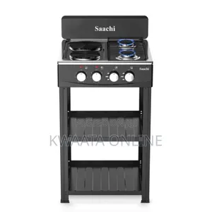 Saachi 2 Gas + 2 Hotplates Table Top Cooker With Shelves