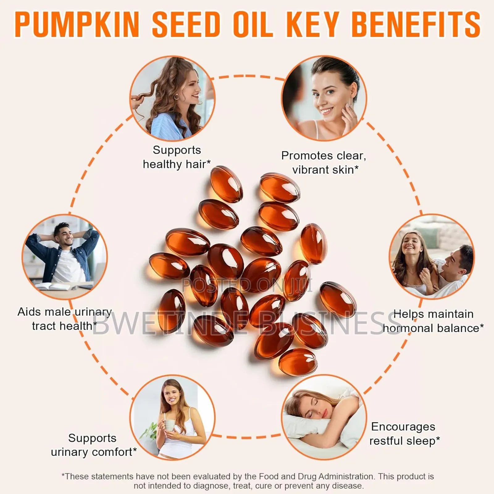 Pumpkin Seed Oil With Saw Palmetto For Hair Growth 300gels
