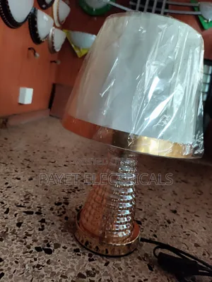 Photo - White/Gold Bedroom Lamp