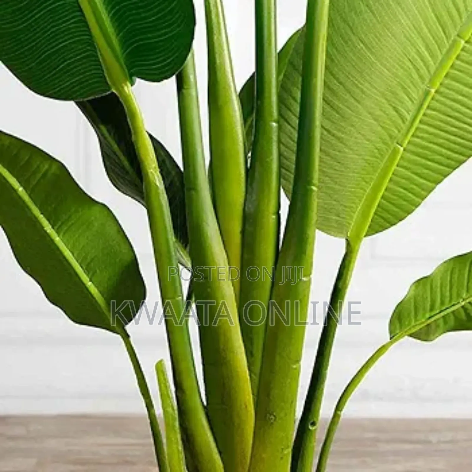 Fake Banana Leaf Plant, Faux Palm Tree, Office Home Decor